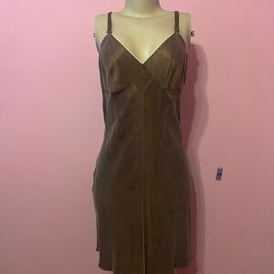 Burning Torch Brown Mini Dress